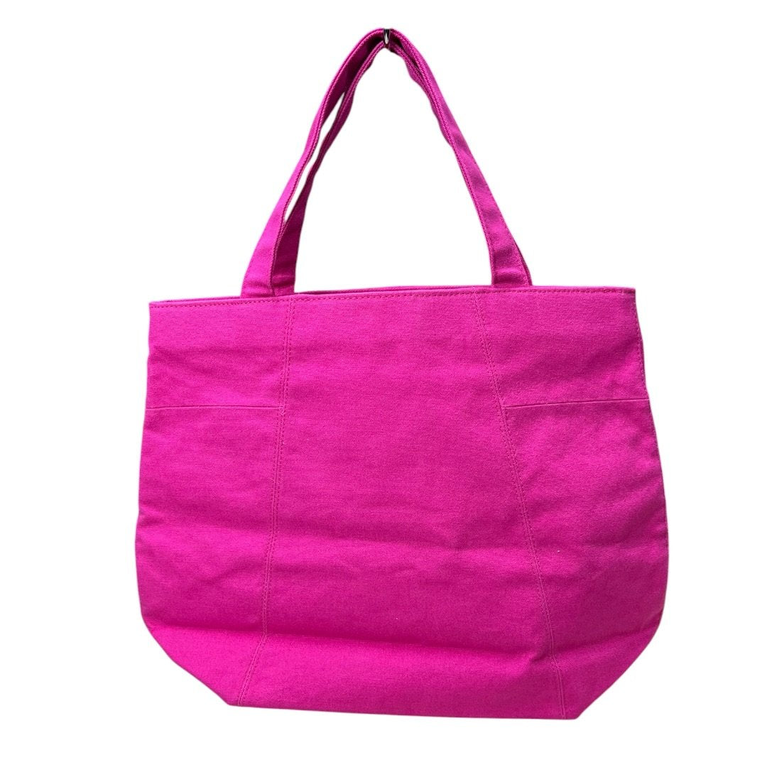 SAINT LAURENT Canvas Beaute Tote Tote Bag Pink/Orange NJ143