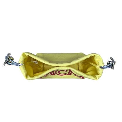 MCM Leather and Vinyl Berlin Crossbody Crossbody Bag Pink, Yellow, Transparent Silver Hardware NJ148