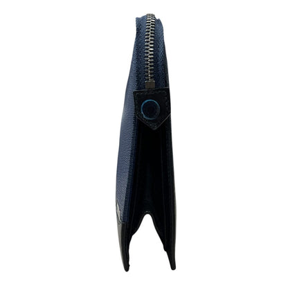 BVLGARI Grain Leather Bvlgari Bvlgari Man Clutch Bag Clutch Bag Navy Blue, Black Silver Hardware NJ150