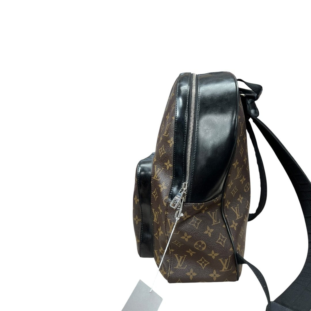 LOUIS VUITTON Monogram Canvas Bosphore Backpack Backpack Brown, Black Silver Hardware NJ154