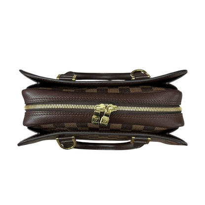 LOUIS VUITTON Damier Ebene Canvas Westminster Handbag Brown Gold Hardware NJ116