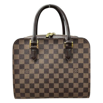 LOUIS VUITTON Damier Ebene Canvas Westminster Handbag Brown Gold Hardware NJ116