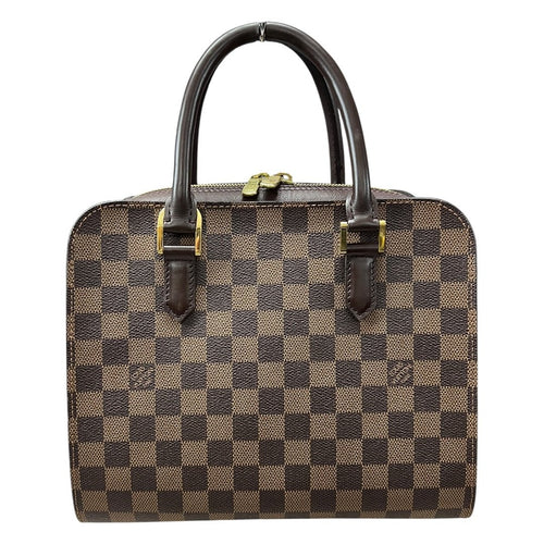 LOUIS VUITTON Damier Ebene Canvas Westminster Handbag Brown Gold Hardware NJ116