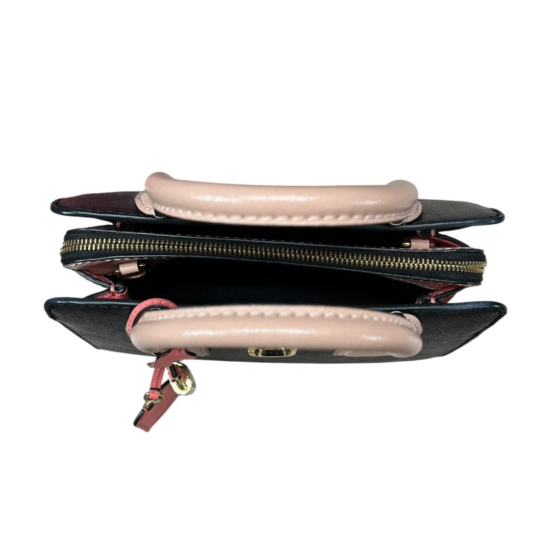 MARC JACOBS Saffiano Leather The J Marc Mini Tote Bag Handbag Black, Tan, Pink Gold Hardware NJ120