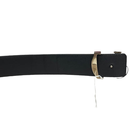 LOUIS VUITTON Monogram LV Initiales 40mm Belt Belt Brown / Black Silver Hardware NJ144