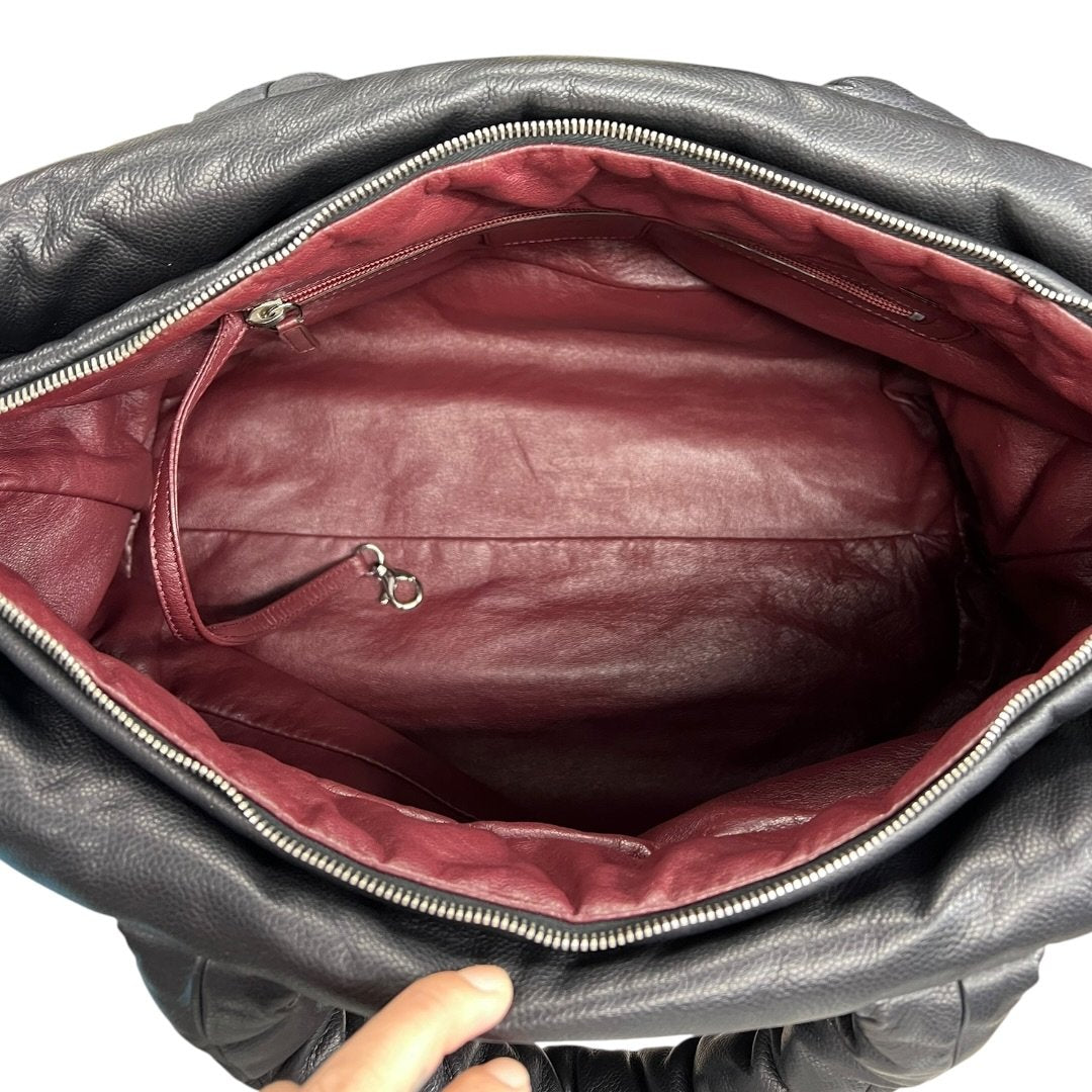 CHANEL Caviar COCO COCOON Shoulder Bag BLACK CH2254