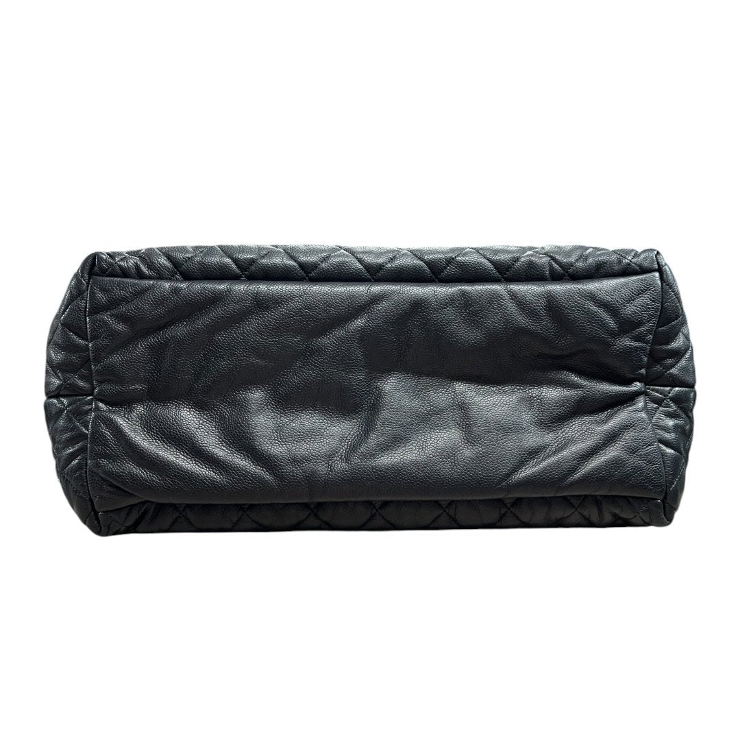 CHANEL Caviar COCO COCOON Shoulder Bag BLACK CH2254