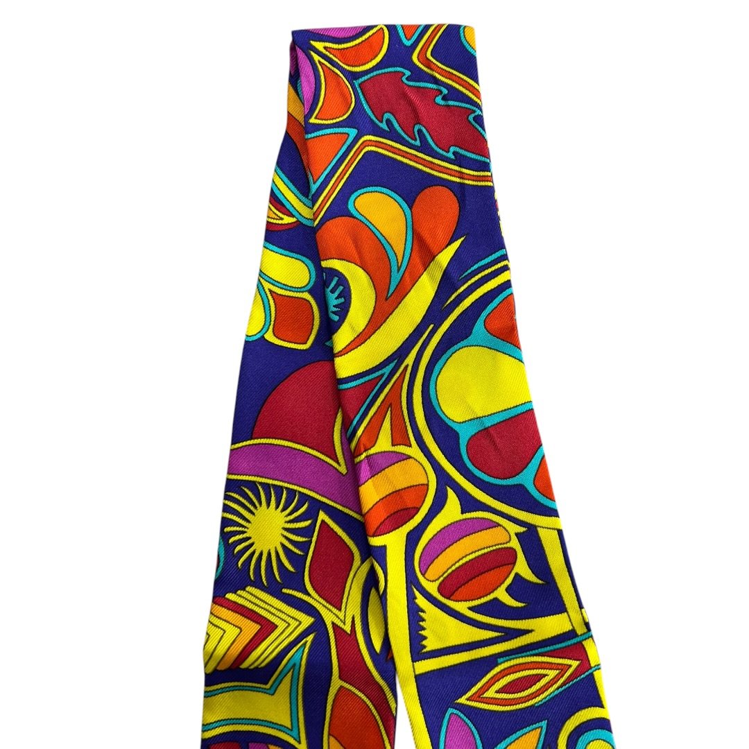 HERMES Silk Twilly N/A Multicolor None TK72