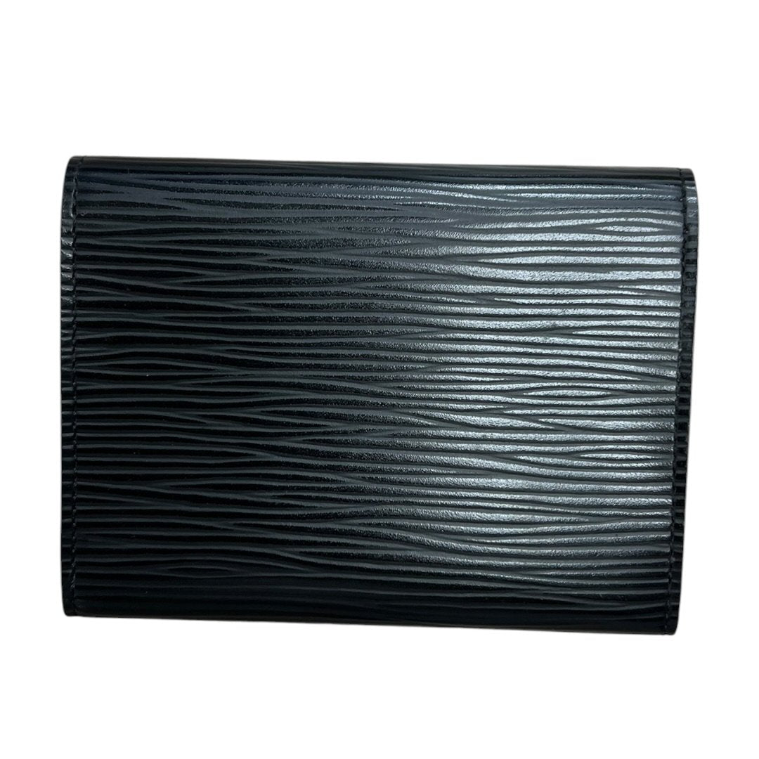 LOUIS VUITTON Epi Card Holder Wallet Black None TK68