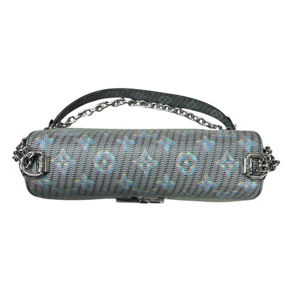 LOUIS VUITTON Jacquard Textile Vavin Chain Bag Shoulder Bag Multi-color Silver Hardware NJ162