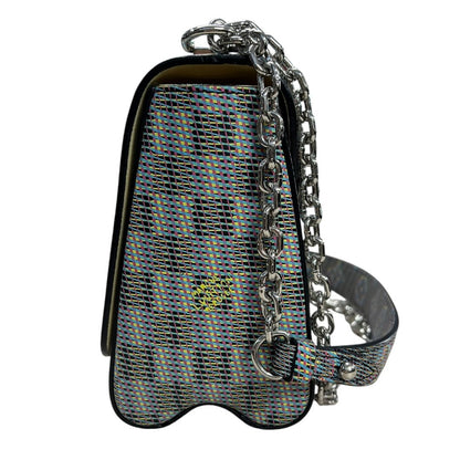 LOUIS VUITTON Jacquard Textile Vavin Chain Bag Shoulder Bag Multi-color Silver Hardware NJ162