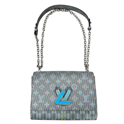 LOUIS VUITTON Jacquard Textile Vavin Chain Bag Shoulder Bag Multi-color Silver Hardware NJ162