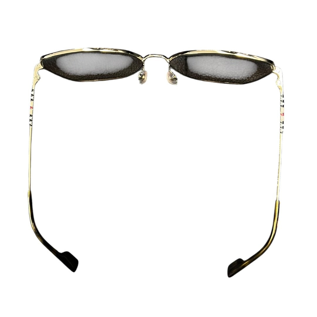BURBERRY Metal, Acetate B 3136-D Gold, Brown, Multicolor Gold-tone Metal Hardware NJ175