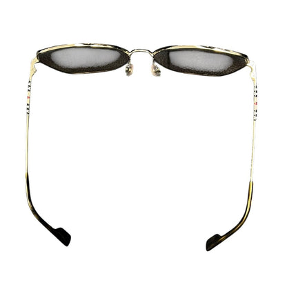 BURBERRY Metal, Acetate B 3136-D Gold, Brown, Multicolor Gold-tone Metal Hardware NJ175