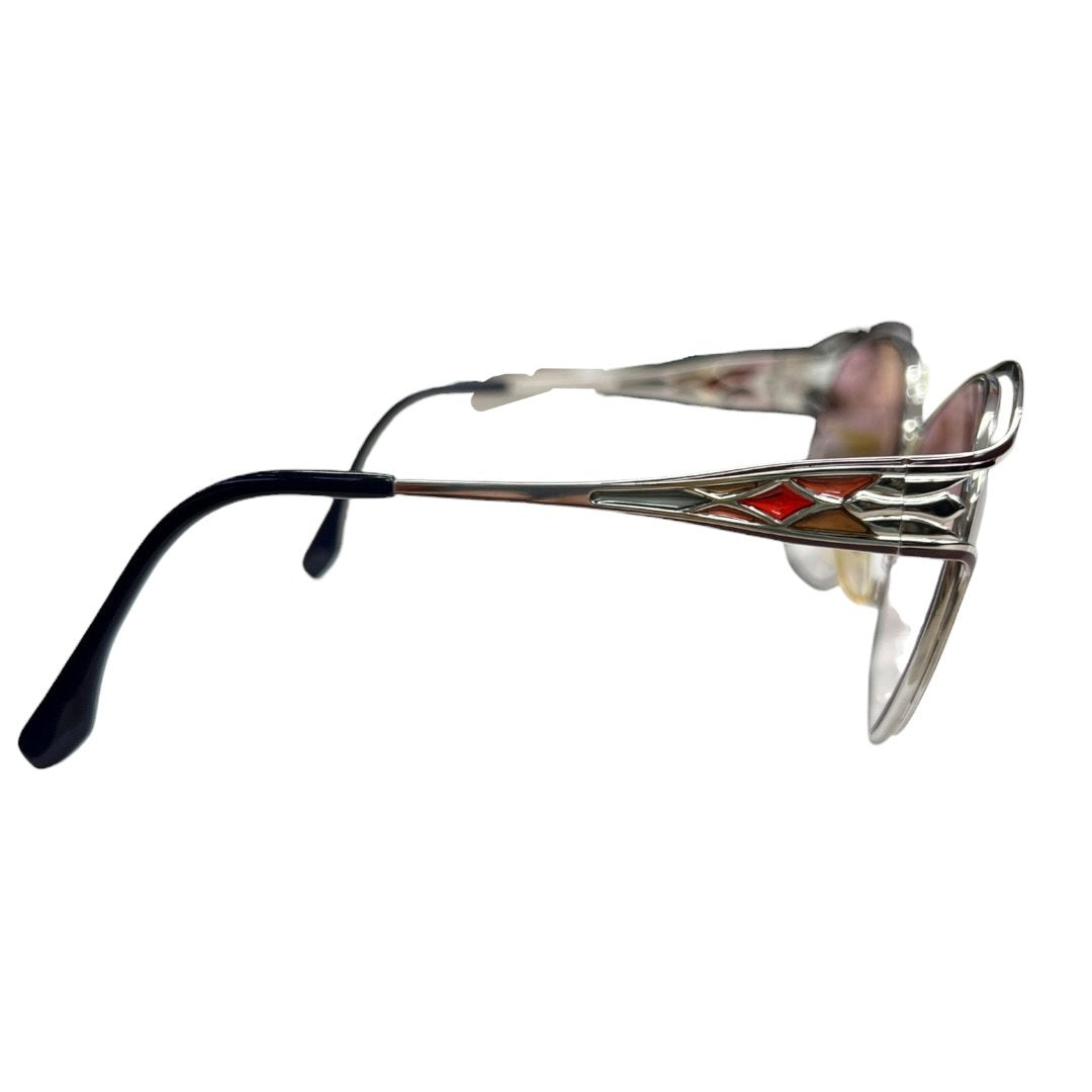 YVES SAINT LAURENT Metal, Plastic 31-4604 Silver, Pink, Black Silver-tone Hardware NJ170