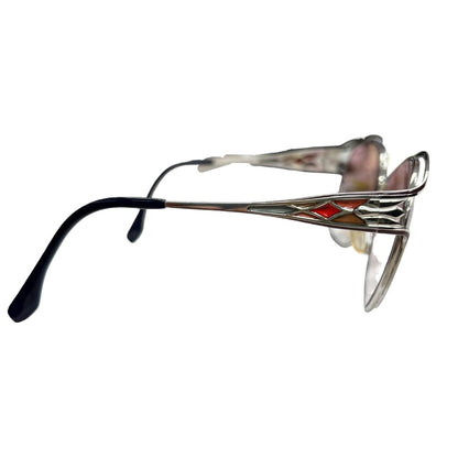 YVES SAINT LAURENT Metal, Plastic 31-4604 Silver, Pink, Black Silver-tone Hardware NJ170
