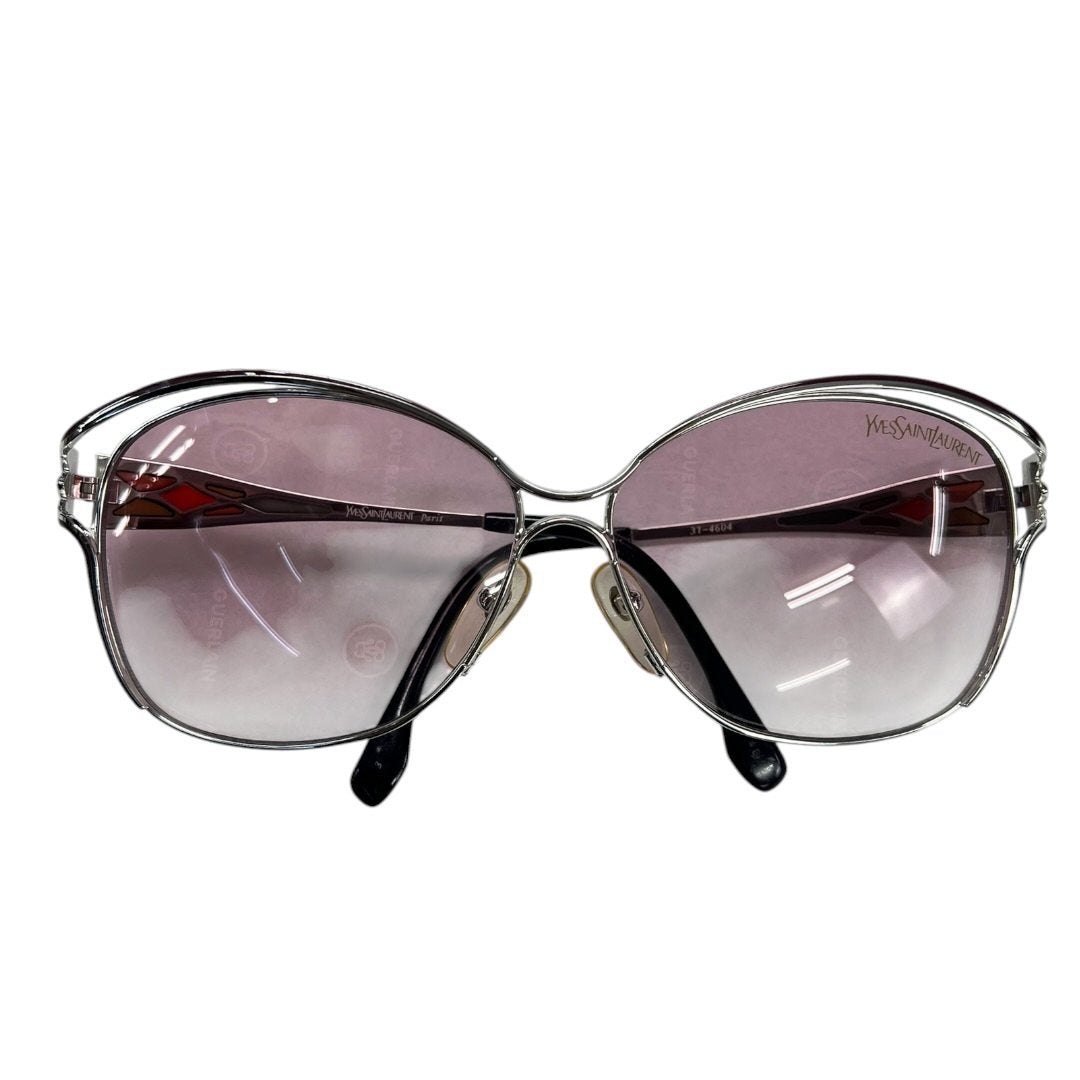 YVES SAINT LAURENT Metal, Plastic 31-4604 Silver, Pink, Black Silver-tone Hardware NJ170