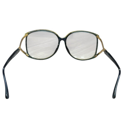 CHRISTIAN DIOR Optyl, Metal 2496A 51 Dark Green, Gold-tone Gold Hardware NJ169