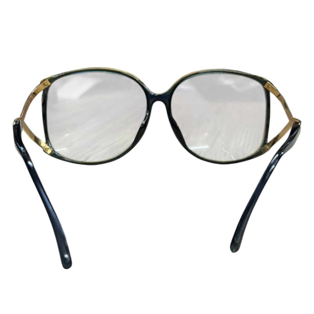 CHRISTIAN DIOR Optyl, Metal 2496A 51 Dark Green, Gold-tone Gold Hardware NJ169