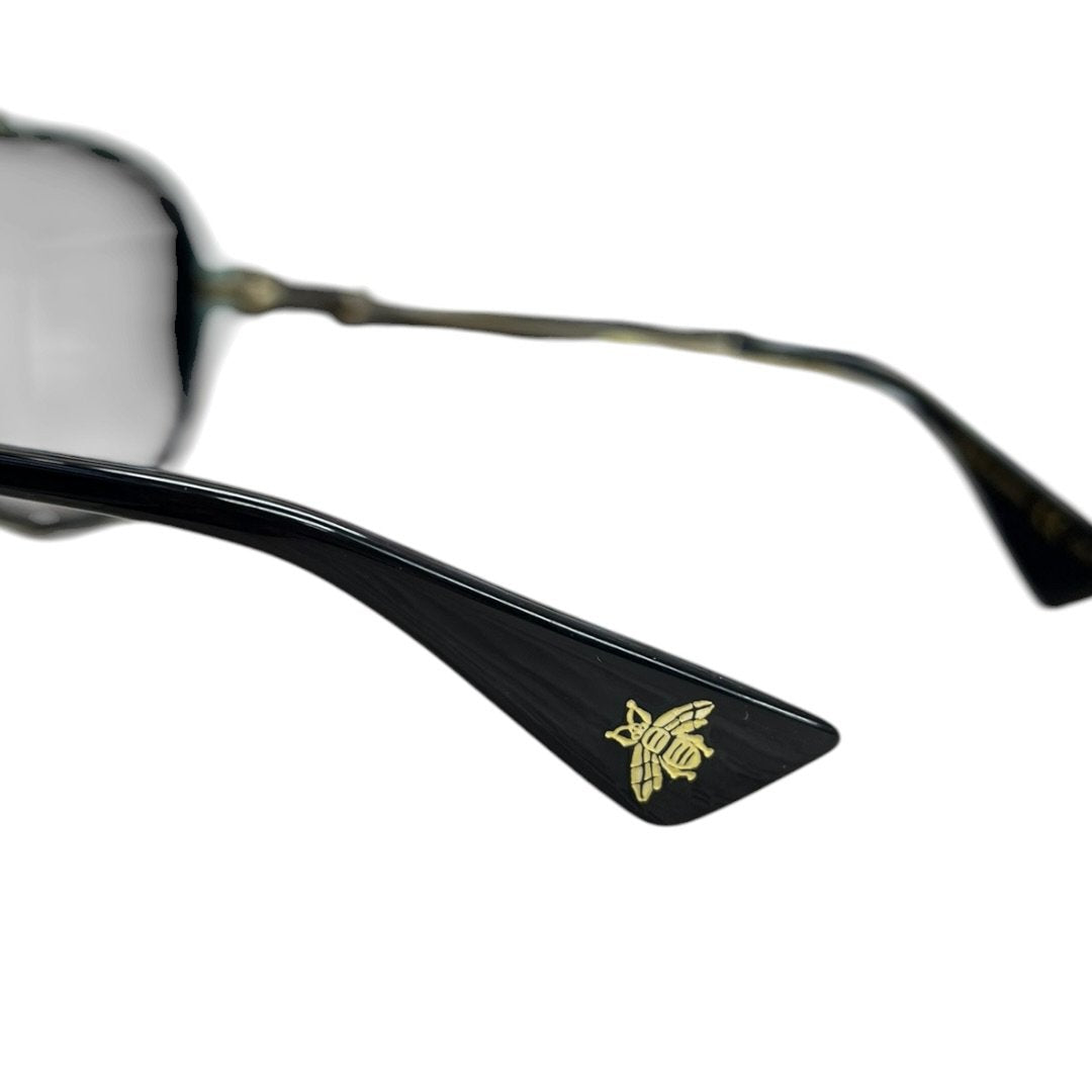 GUCCI Metal/Acetate GG0908S Black/Gold with Grey Gradient Lenses Gold-tone Hardware NJ172