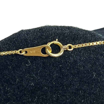UNBRANDED Accessory 18K Gold Box Chain Necklace Gold Gold Hardware je78