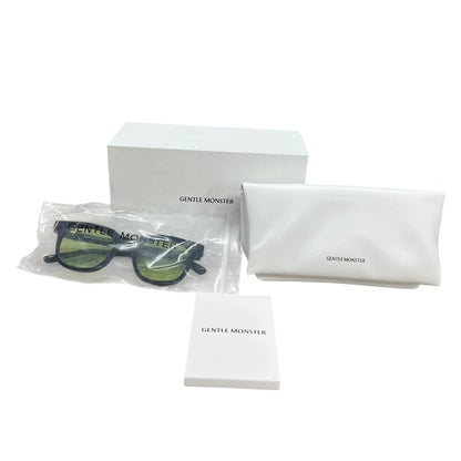 GENTLE MONSTER Acetate South Side Sunglasses Black, Green Gold-tone Hardware JU222