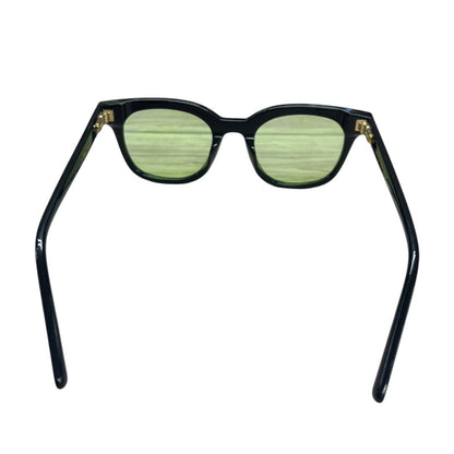GENTLE MONSTER Acetate South Side Sunglasses Black, Green Gold-tone Hardware JU222