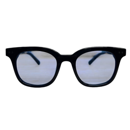 GENTLE MONSTER Acetate South Side Sunglasses Black, Blue Gold Hardware JU219