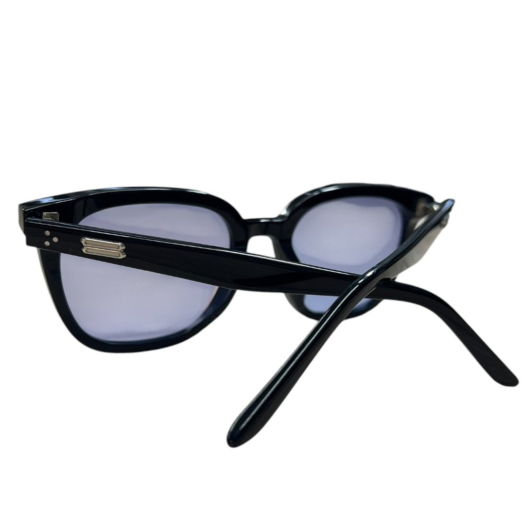 GENTLE MONSTER Acetate ALMA Sunglasses Black Silver Hardware JU221