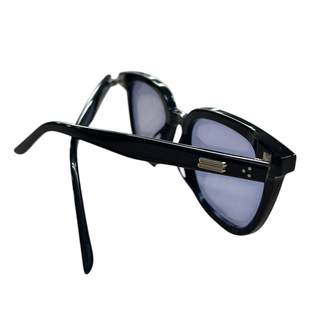 GENTLE MONSTER Acetate ALMA Sunglasses Black Silver Hardware JU221