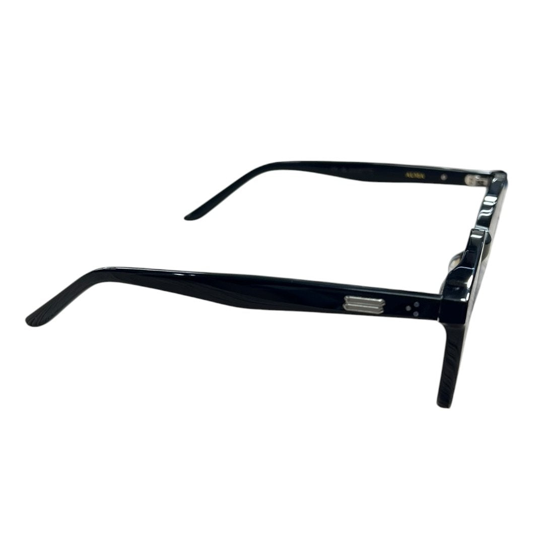 GENTLE MONSTER Acetate ALMA Sunglasses Black Silver Hardware JU221