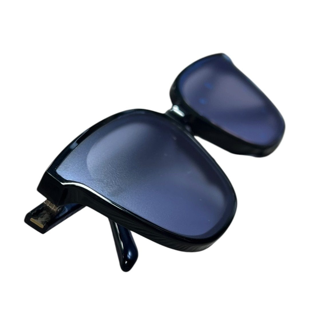 GENTLE MONSTER Acetate ALMA Sunglasses Black Silver Hardware JU221