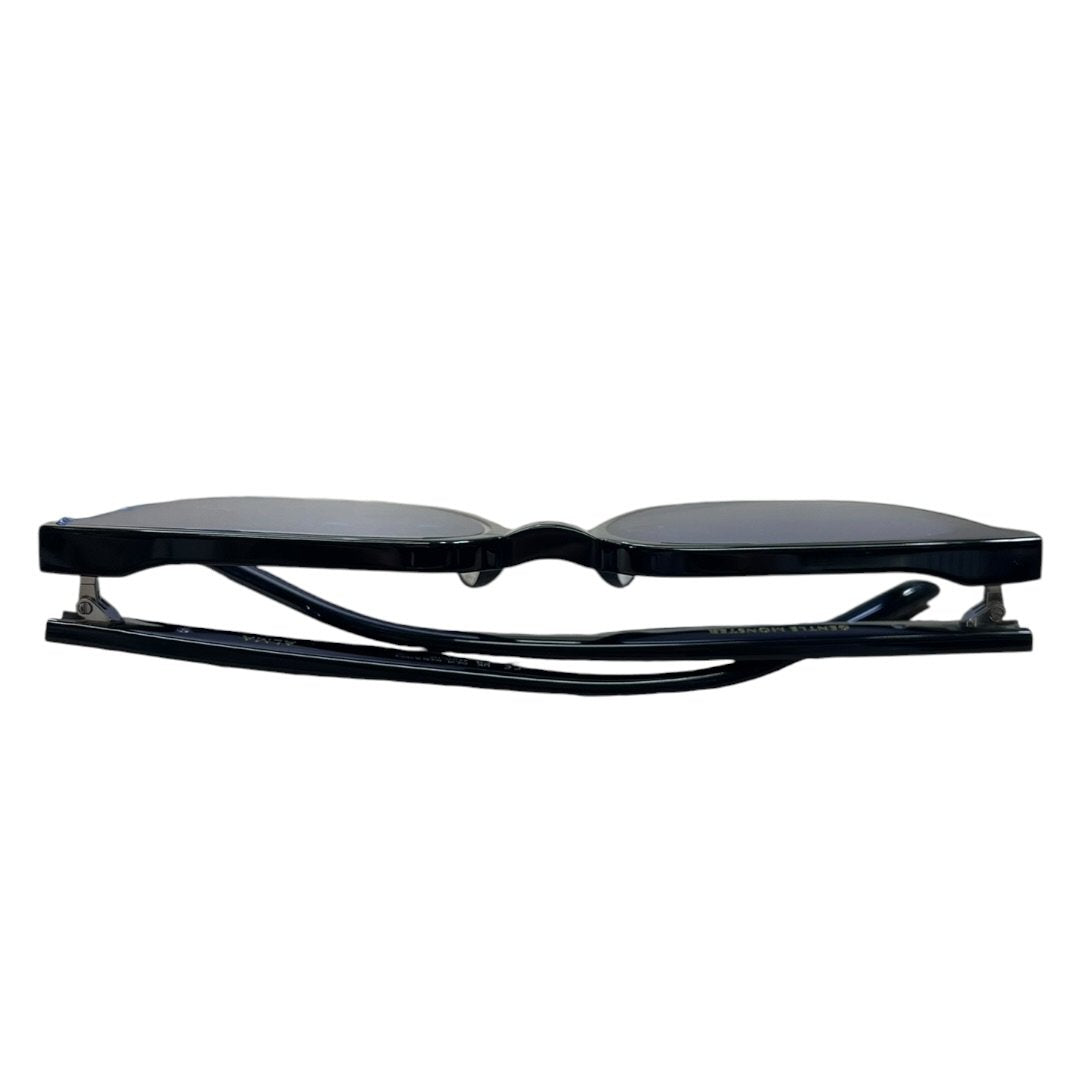 GENTLE MONSTER Acetate ALMA Sunglasses Black Silver Hardware JU221