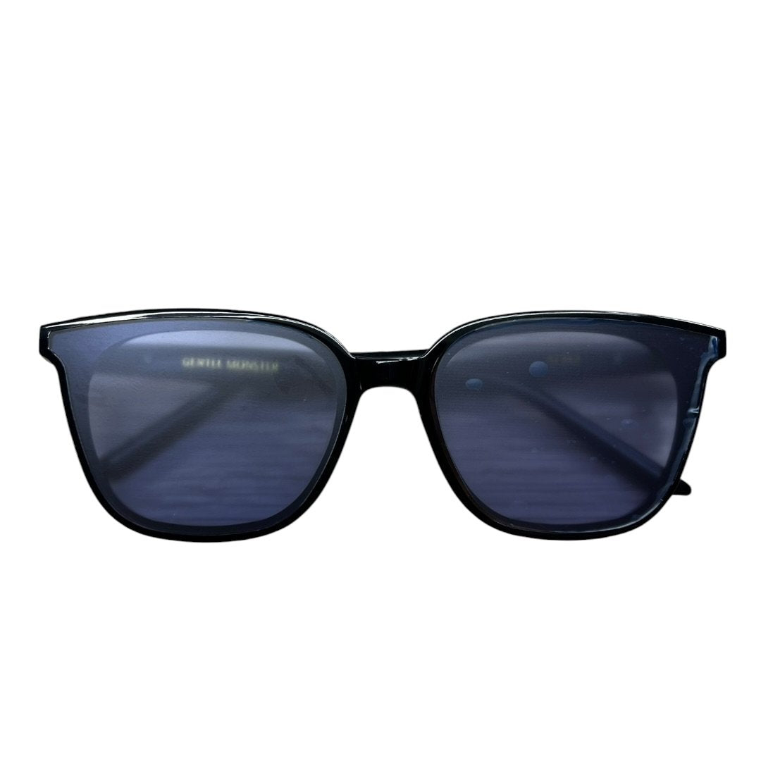GENTLE MONSTER Acetate ALMA Sunglasses Black Silver Hardware JU221