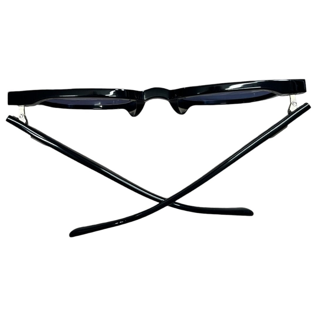 GENTLE MONSTER Acetate ALMA Sunglasses Black Silver Hardware JU221