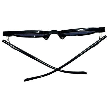 GENTLE MONSTER Acetate ALMA Sunglasses Black Silver Hardware JU221