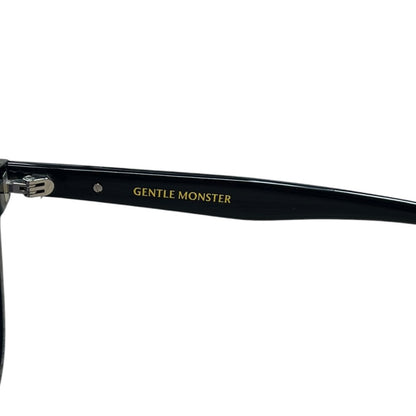GENTLE MONSTER Acetate ALMA Sunglasses Black Silver Hardware JU221