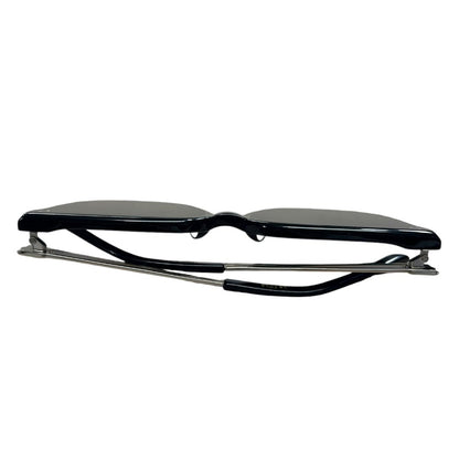 GENTLE MONSTER Acetate La Sola Sunglasses Black Silver Hardware JU220