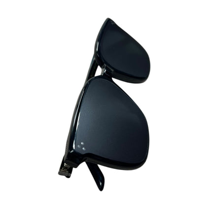GENTLE MONSTER Acetate La Sola Sunglasses Black Silver Hardware JU220