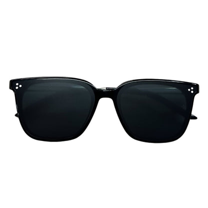 GENTLE MONSTER Acetate La Sola Sunglasses Black Silver Hardware JU220