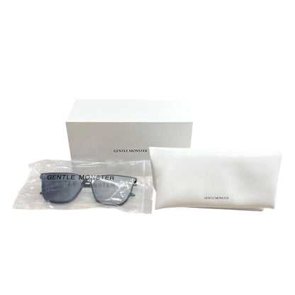 GENTLE MONSTER Acetate La Sola Sunglasses Black Silver Hardware JU220