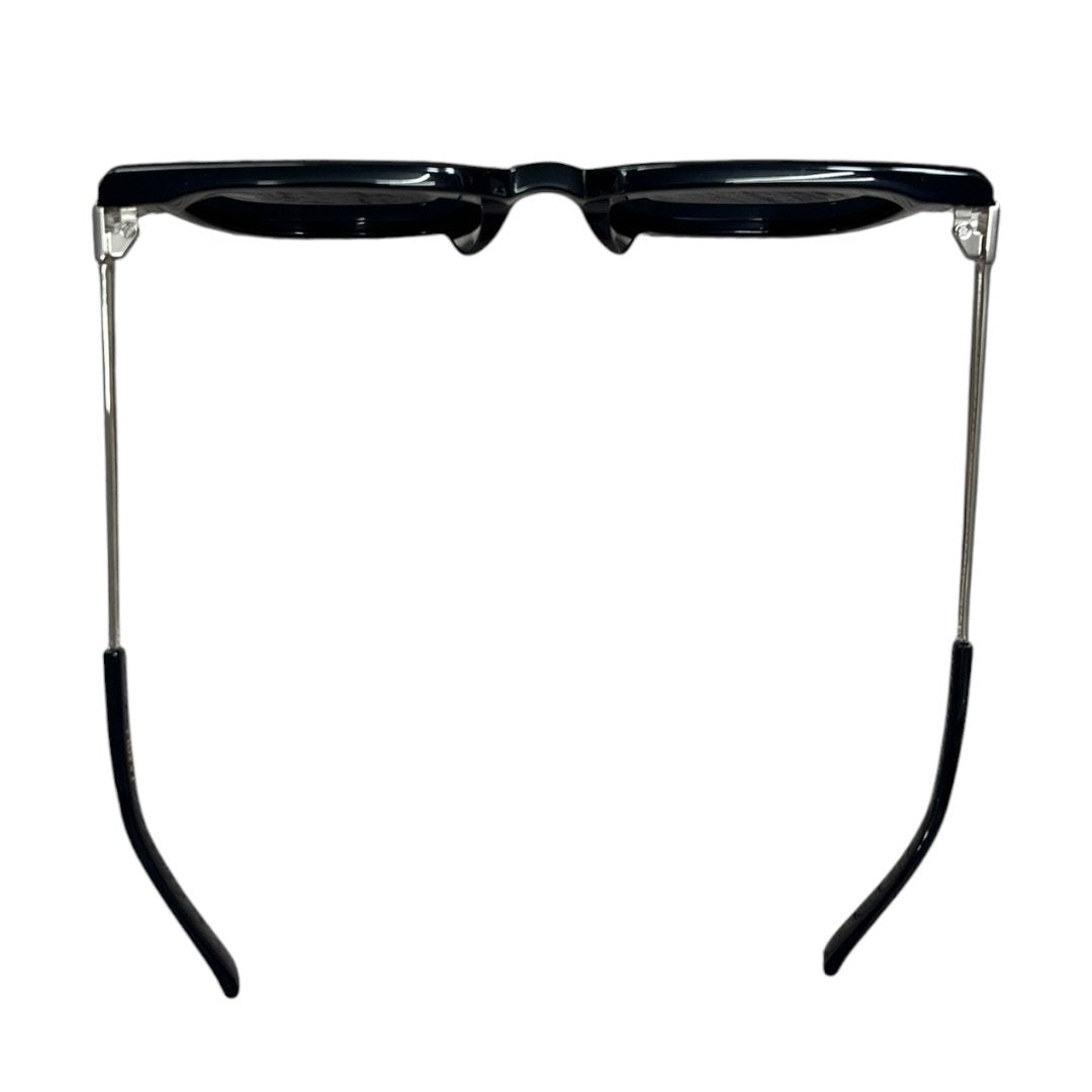 GENTLE MONSTER Acetate La Sola Sunglasses Black Silver Hardware JU220