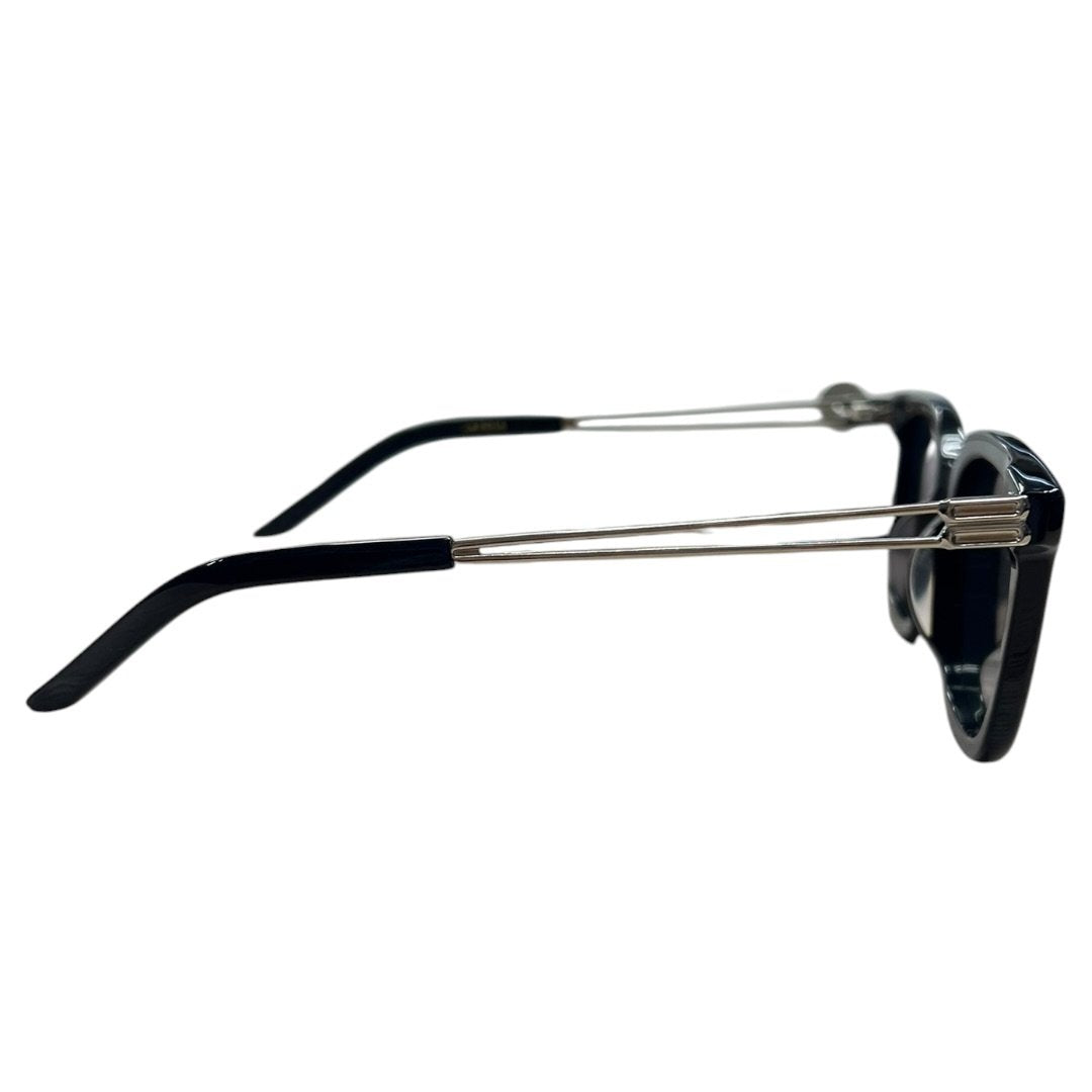 GENTLE MONSTER Acetate La Sola Sunglasses Black Silver Hardware JU220