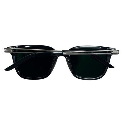 GENTLE MONSTER Acetate La Sola Sunglasses Black Silver Hardware JU220