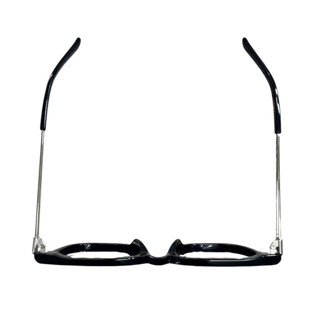 GENTLE MONSTER Acetate La Sola Sunglasses Black Silver Hardware JU220