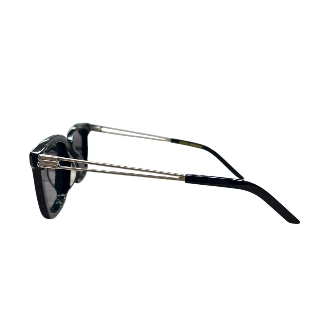 GENTLE MONSTER Acetate La Sola Sunglasses Black Silver Hardware JU220