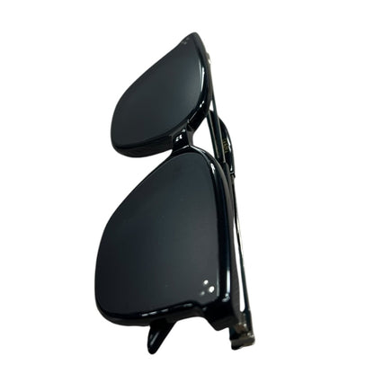 GENTLE MONSTER Acetate La Sola Sunglasses Black Silver Hardware JU220