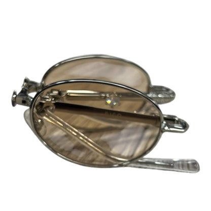 GENTLE MONSTER Metal PICO Sunglasses Silver, Brown Silver Hardware JU224