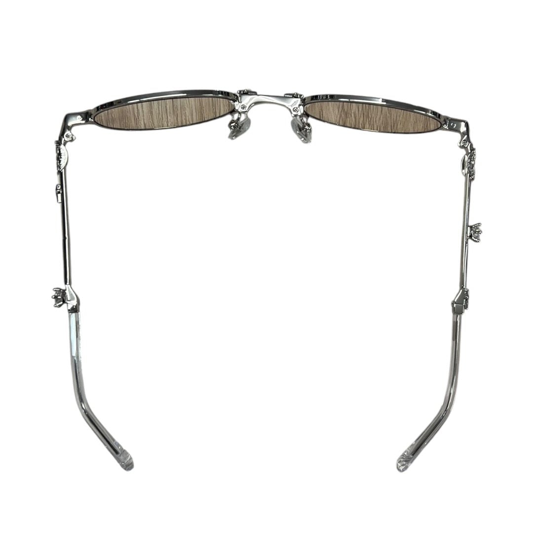 GENTLE MONSTER Metal PICO Sunglasses Silver, Brown Silver Hardware JU224