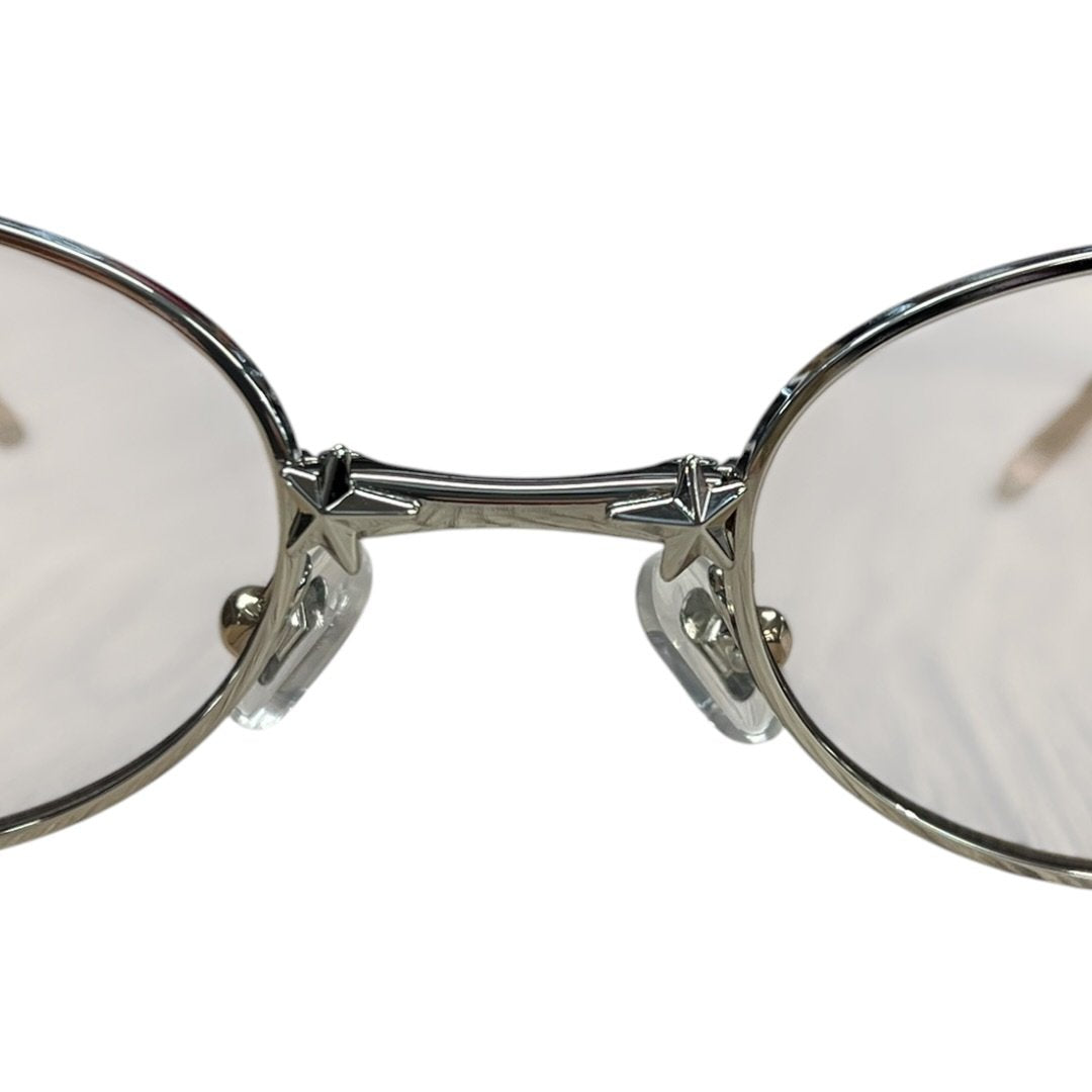 GENTLE MONSTER Metal PICO Sunglasses Silver, Brown Silver Hardware JU224